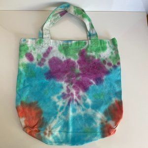 Hand Crafted Tie Dye Tote Bag Canvas Cotton Handmade